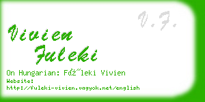 vivien fuleki business card